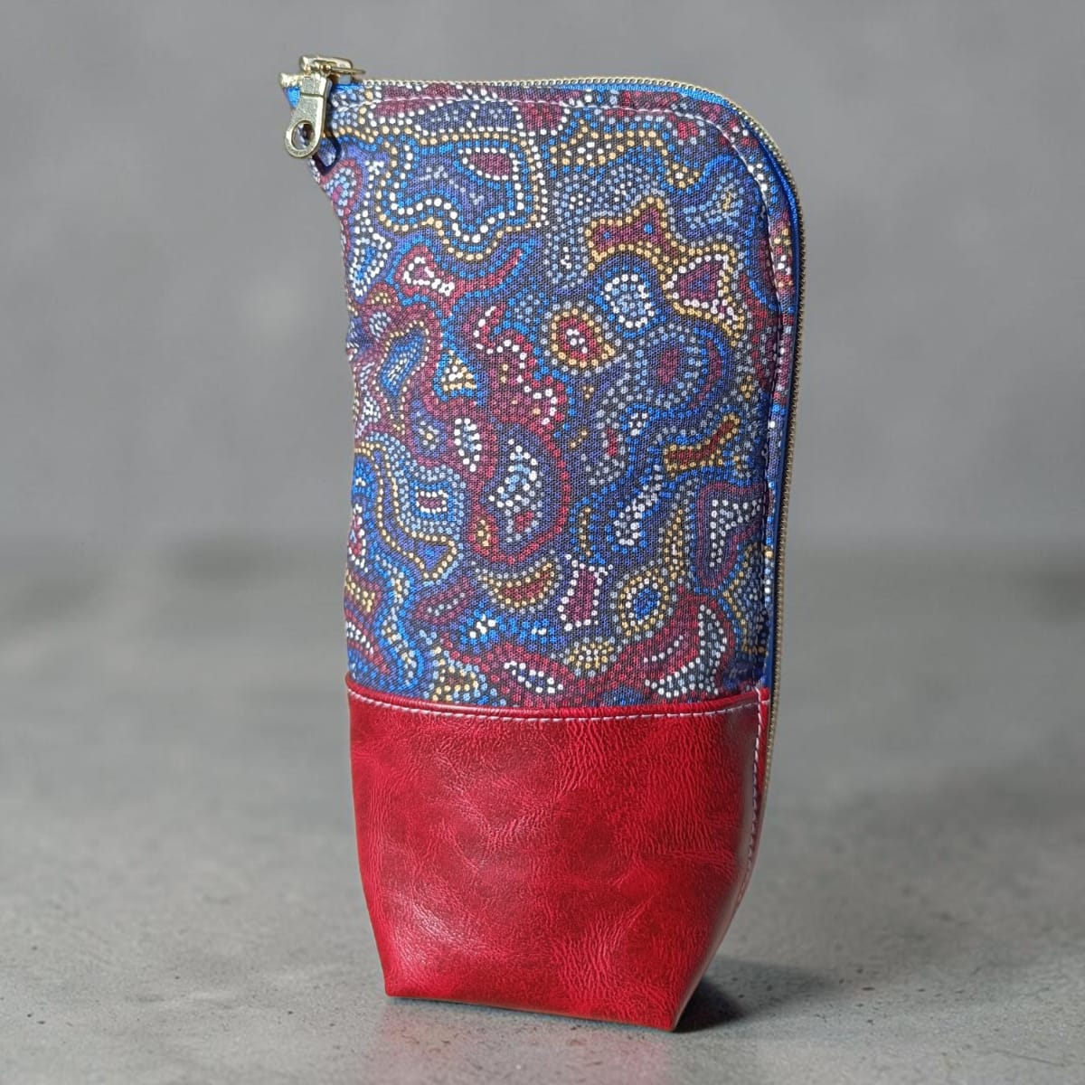 Trousse en tissu aborigène wax