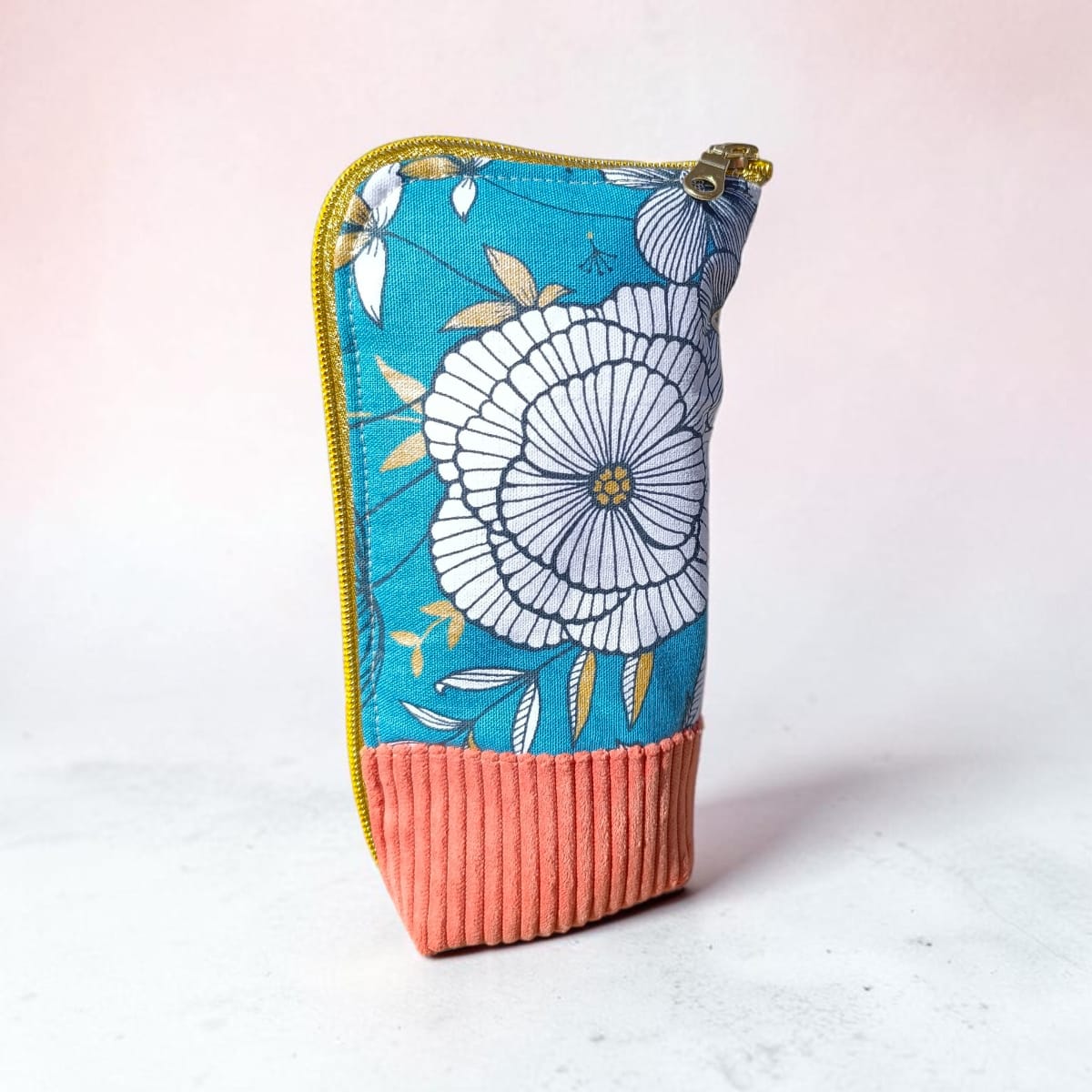 Trousse en tissu marguerites