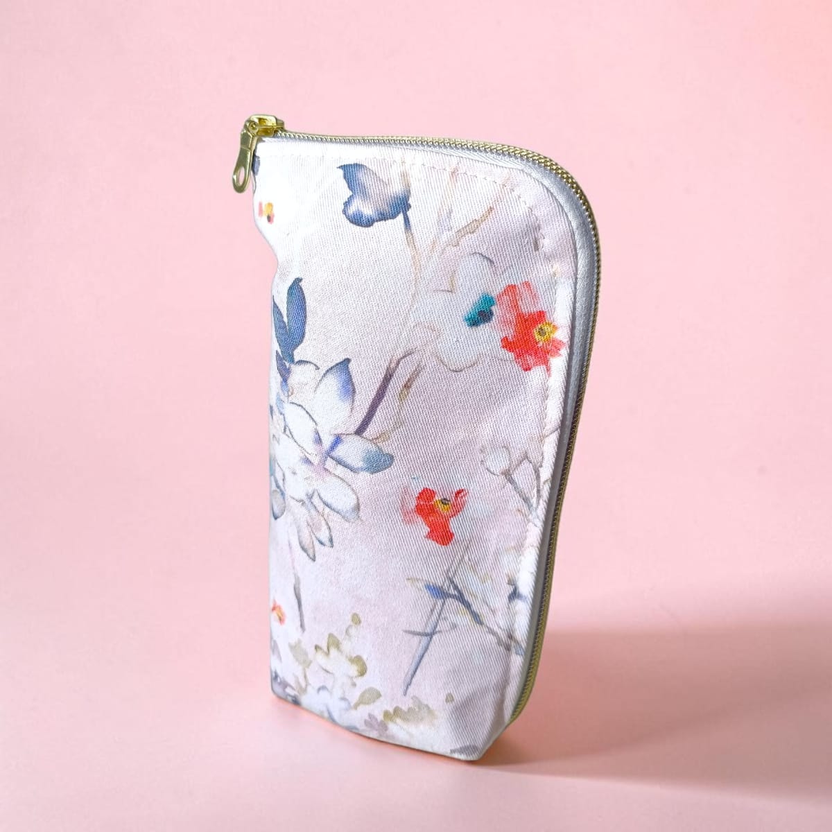 Trousse en tissu motif floral pour l'école