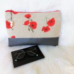 Grande pochette plate Coquelicots