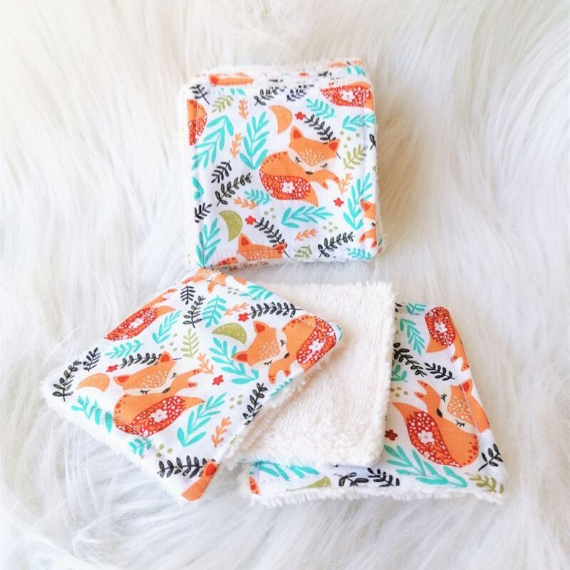 Lingettes lavables ZD renard roux