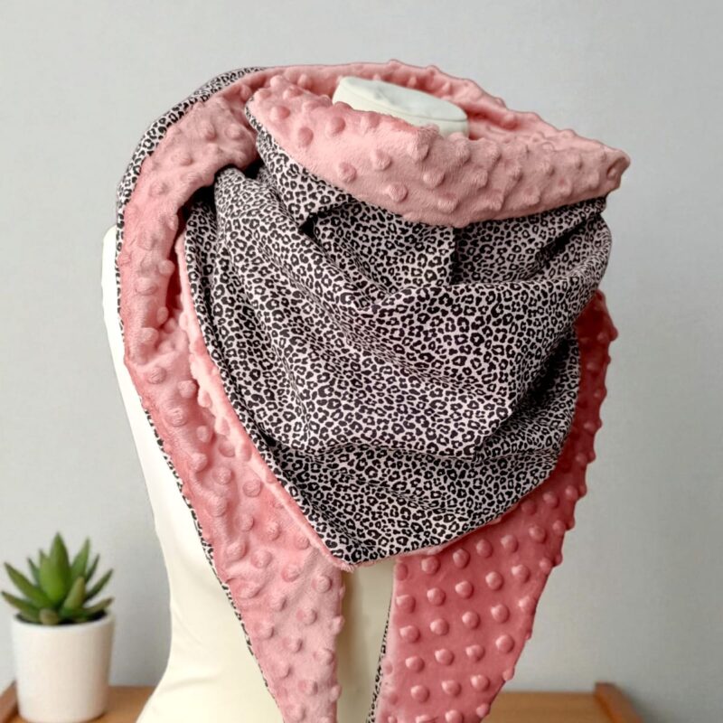 chèche femme écharpe léopard