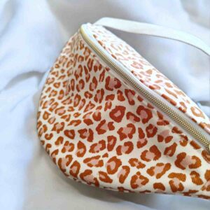 détails banane léopard femme imprimé mode fait main