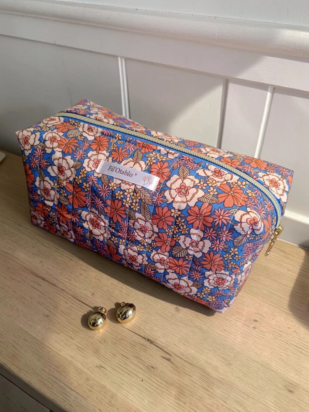 trousse de toilette femme fait main France pour bijoux