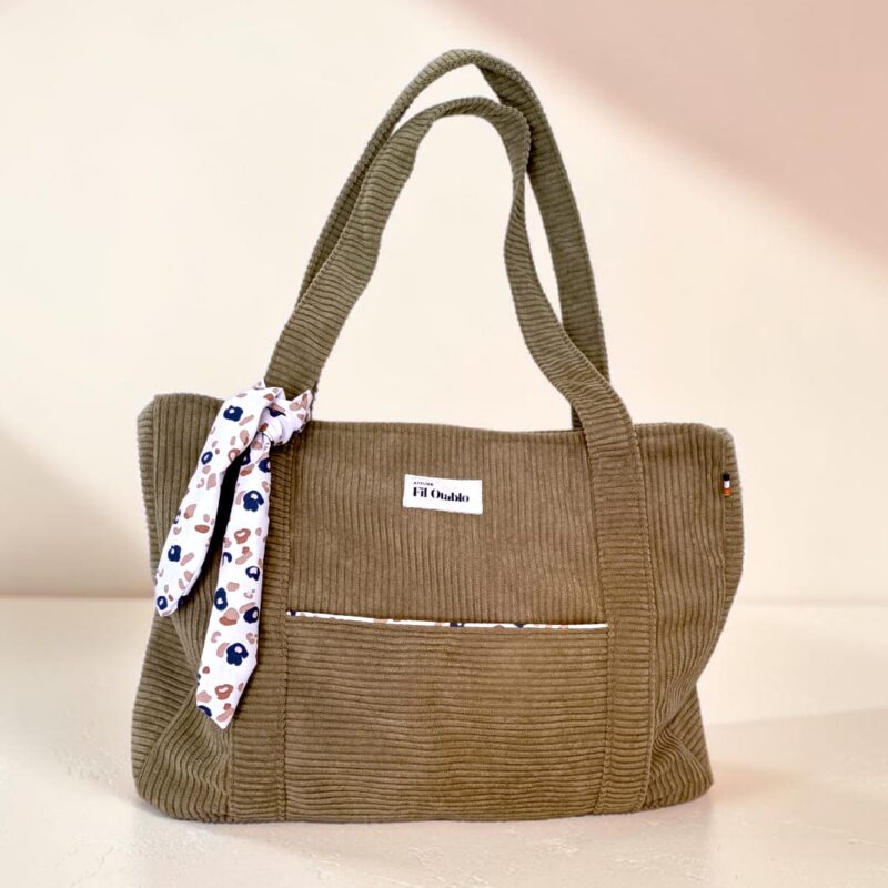meilleur sac week end femme en velours camel avec anses et fermeture zippée