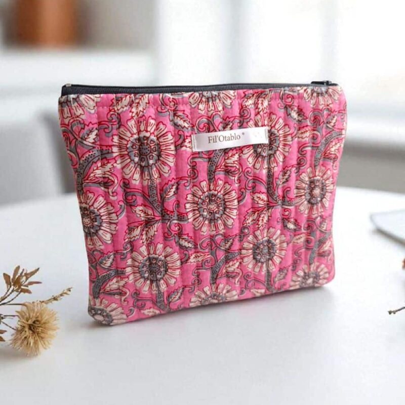 pochette unique femme rose