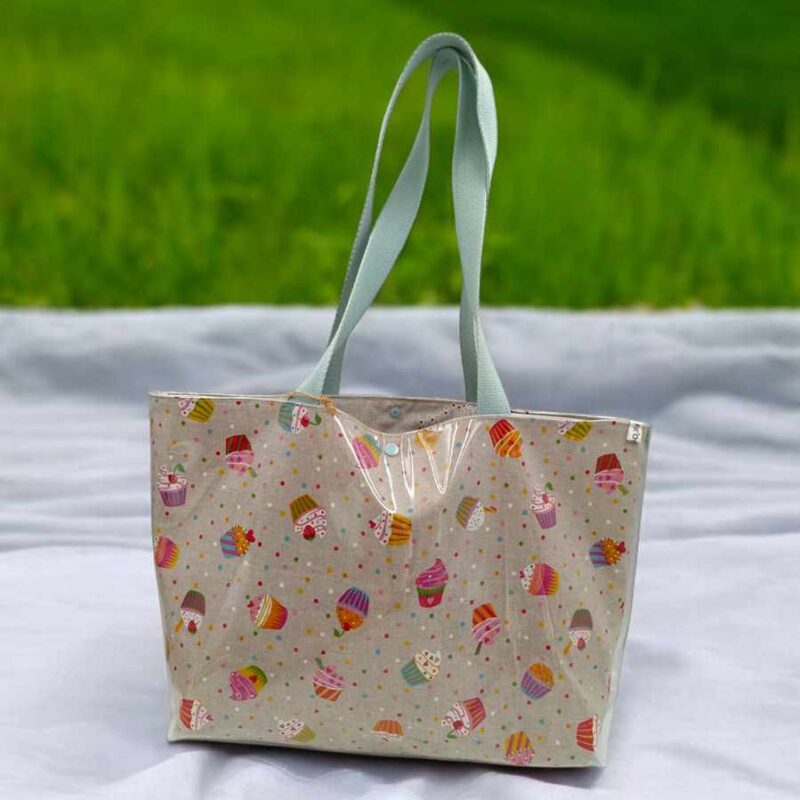 sac cabas motif cupcakes pâtisserie