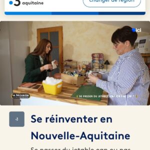 fil'otablo sur France 3 Nouvelle Aquitaine reportage zéro déchet