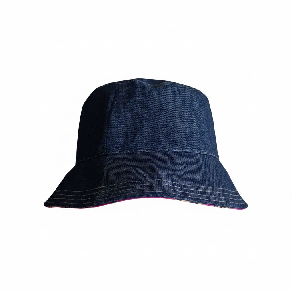 bob réversible femme en jean avec plusieurs coloris pour l'été
