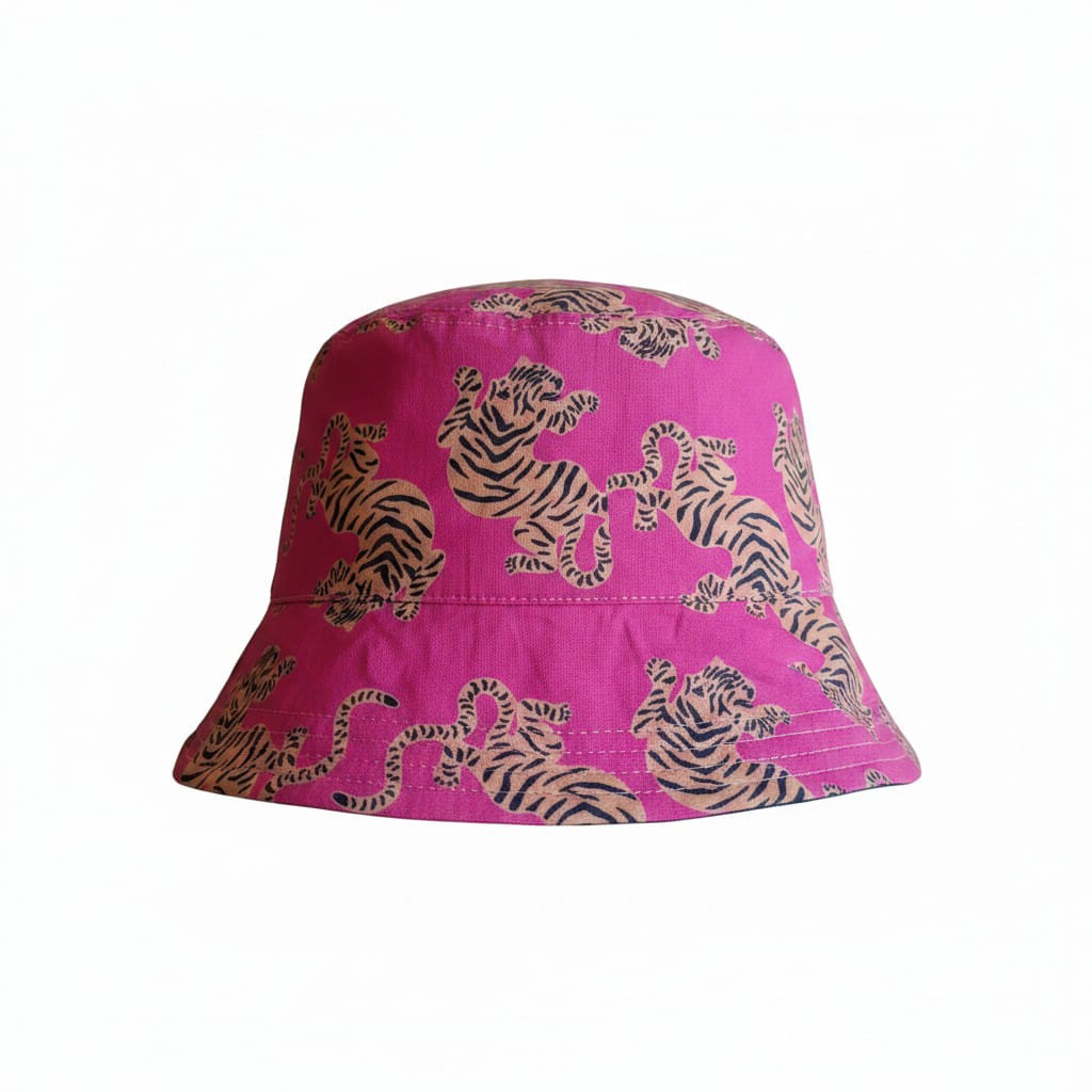 bob réversible fushia femme motif tigres