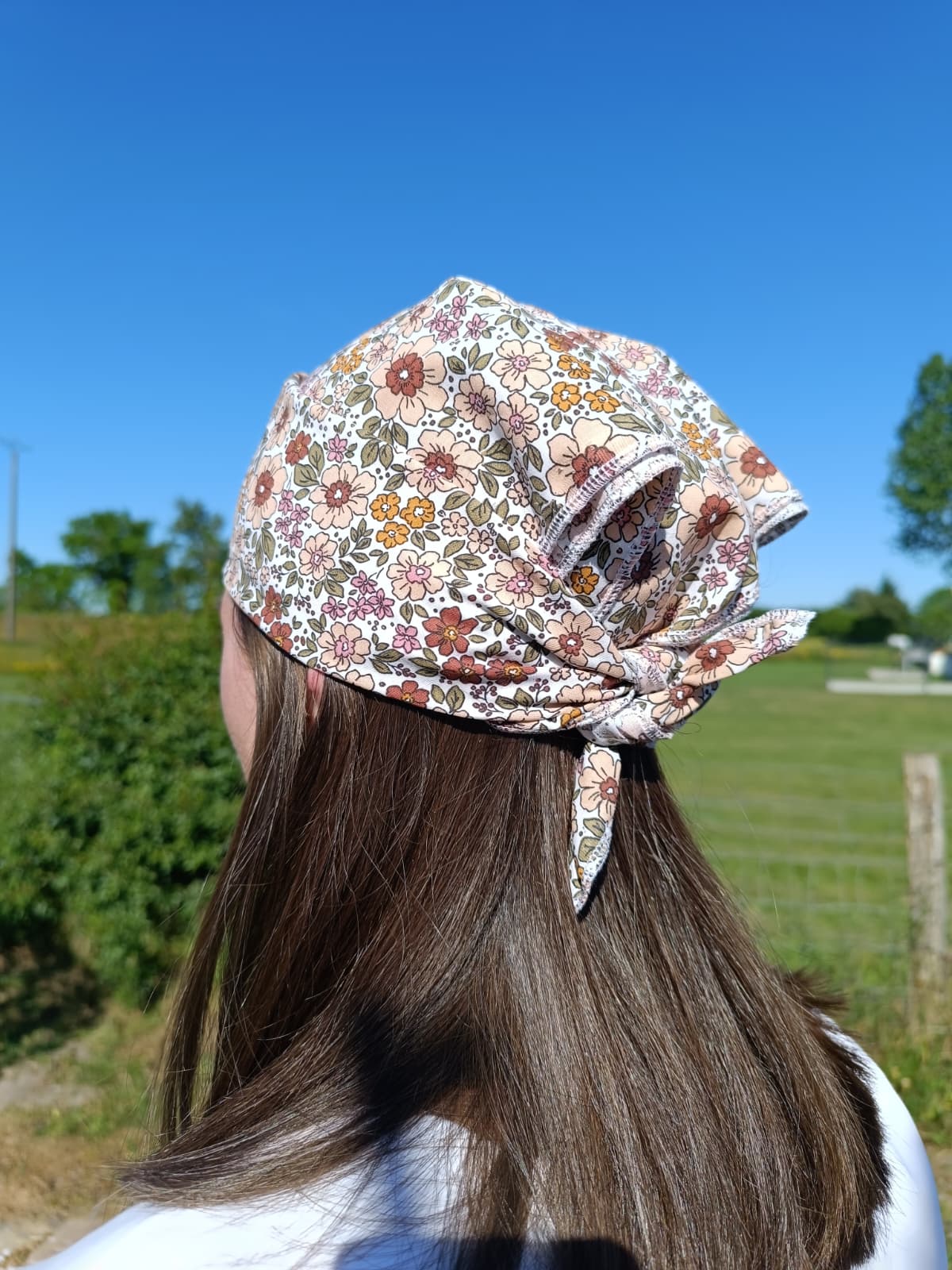 foulard cheveux femme accessoire été look plage naturel