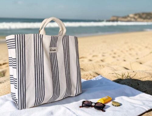 Laver un sac de plage en toile Fil’Otablo après une journée à la plage